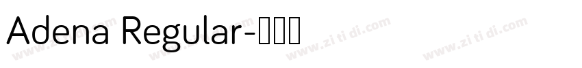 Adena Regular字体转换